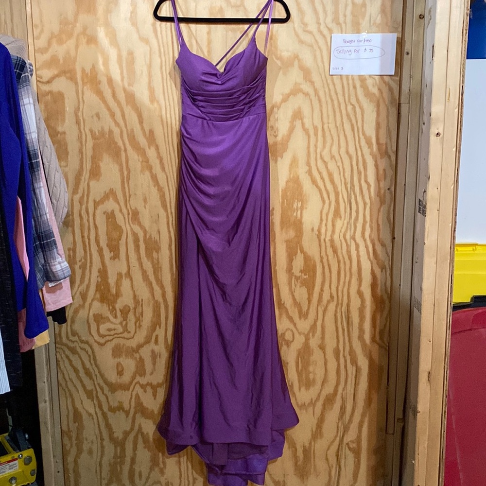 Purple only worn once prom dress